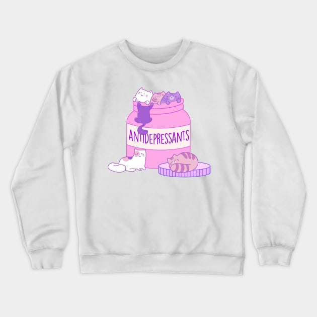 Antidepressants Crewneck Sweatshirt by DreamPassion